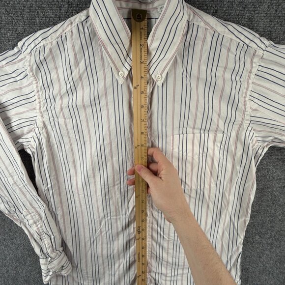 Gitman Bros Tom Wade USA Button Up Shirt Long Sleeve Striped Colorful 15.5 34 - Picture 3 of 16